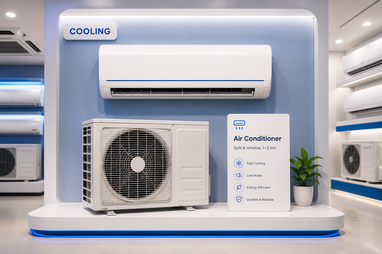 Wall mounted split air conditioner