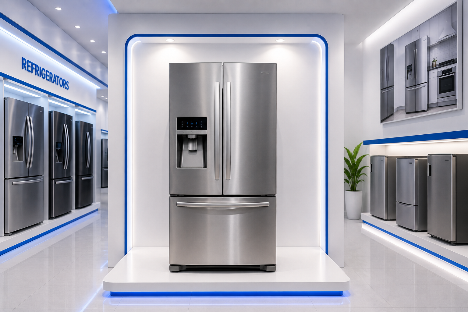 Double door refrigerator